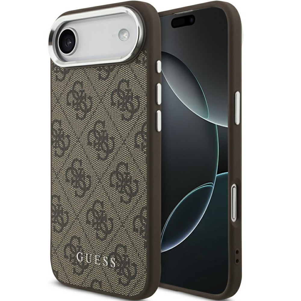 Etui Guess Hardcase 4G Classic Logo do iPhone Air, brązowe.