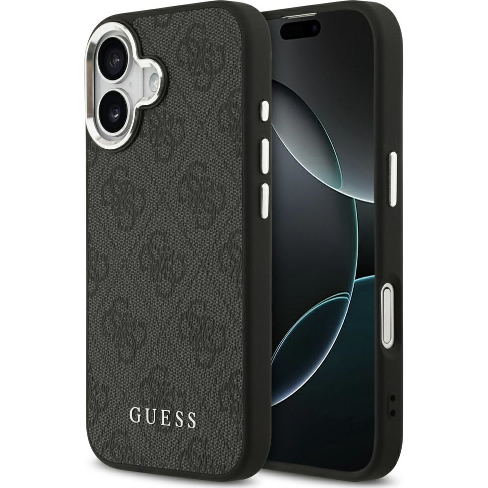 Etui Guess Hardcase 4G Classic MagSafe do iPhone 17, czarne.
