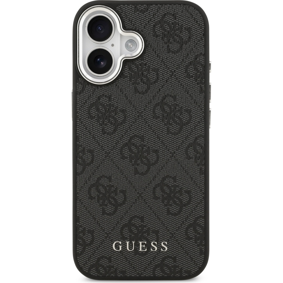 Etui Guess Hardcase 4G Classic MagSafe do iPhone 17, czarne.