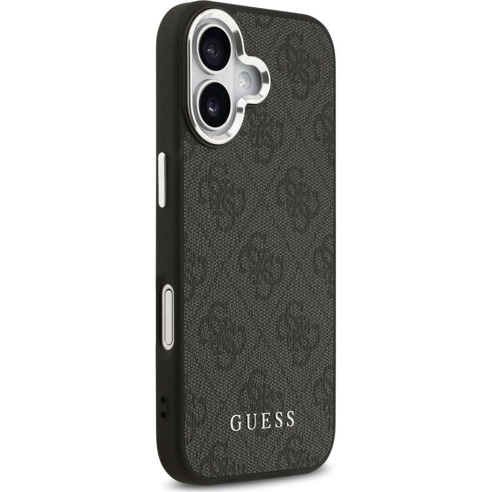 Etui Guess Hardcase 4G Classic MagSafe do iPhone 17, czarne.