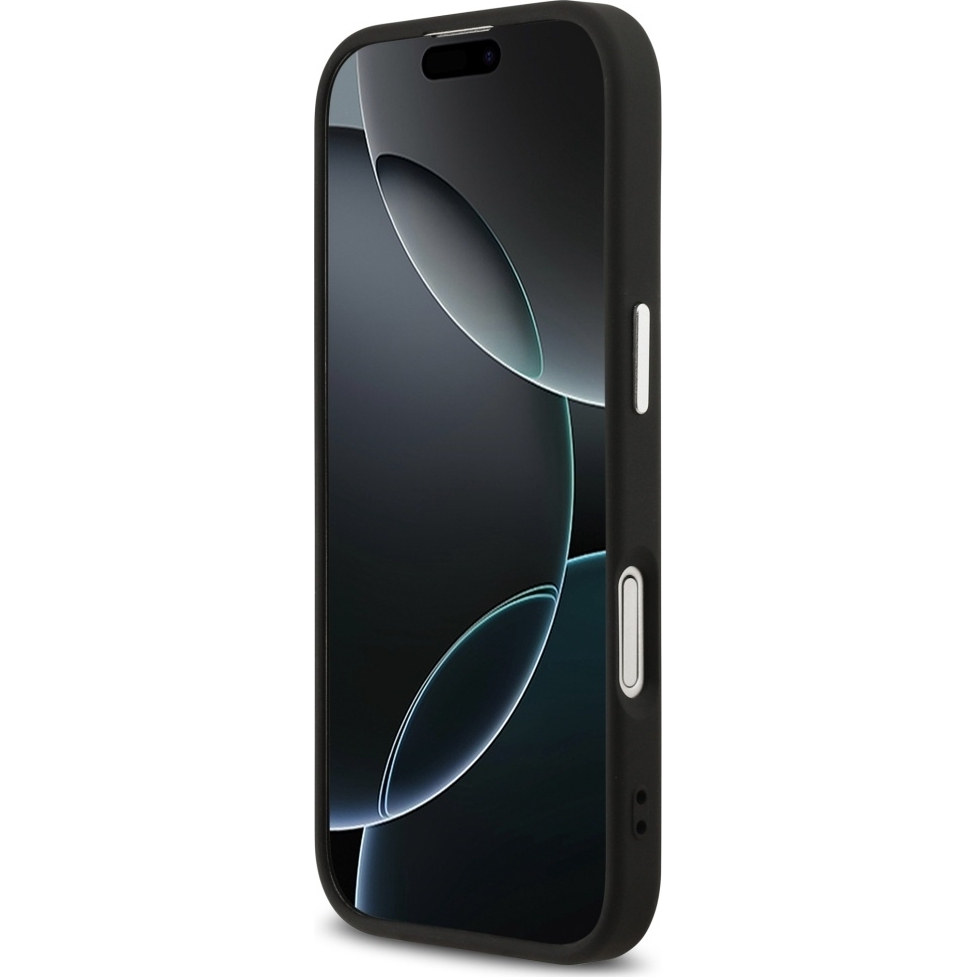 Etui Guess Hardcase 4G Classic MagSafe do iPhone 17, czarne.