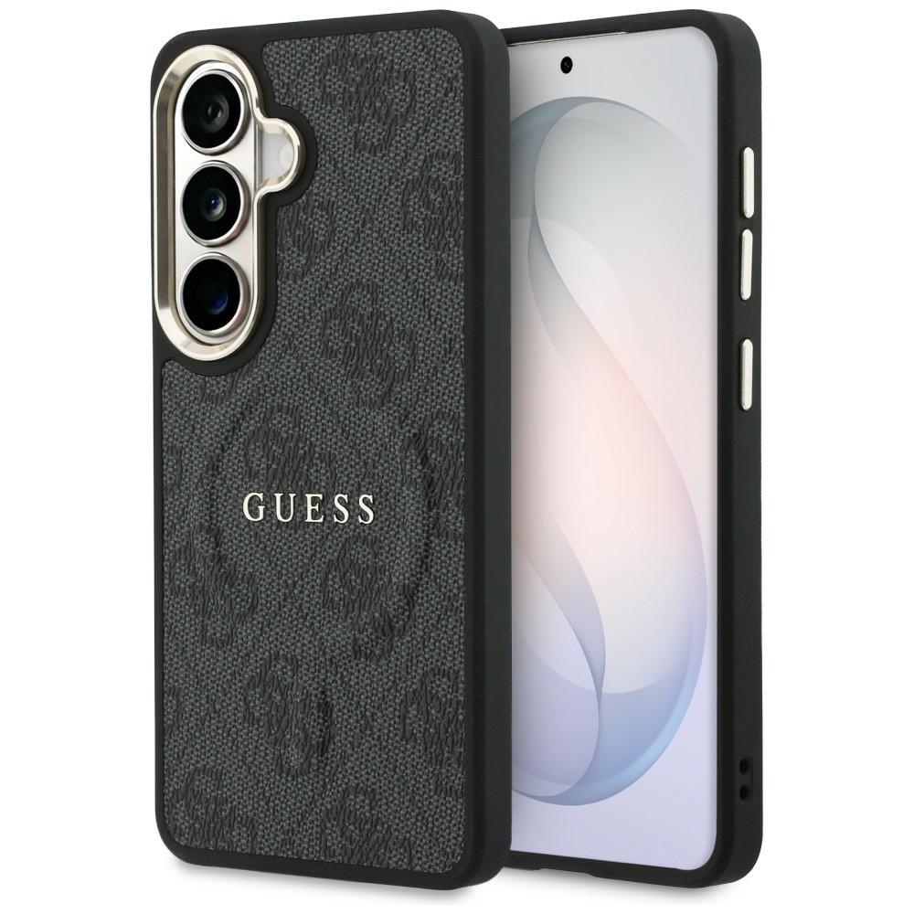 Guess Hardcase Leather MagSafe, eleganckie etui premium nowoczesne wykończenie skóra design zabezpieczenie, czarne Classic Logo Guess