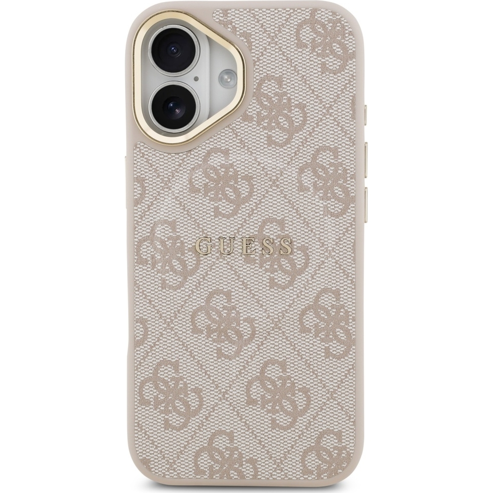 Husa Guess Hardcase 4G Classic MagSafe pentru iPhone 17, roz.