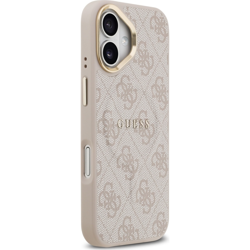Husa Guess Hardcase 4G Classic MagSafe pentru iPhone 17, roz.