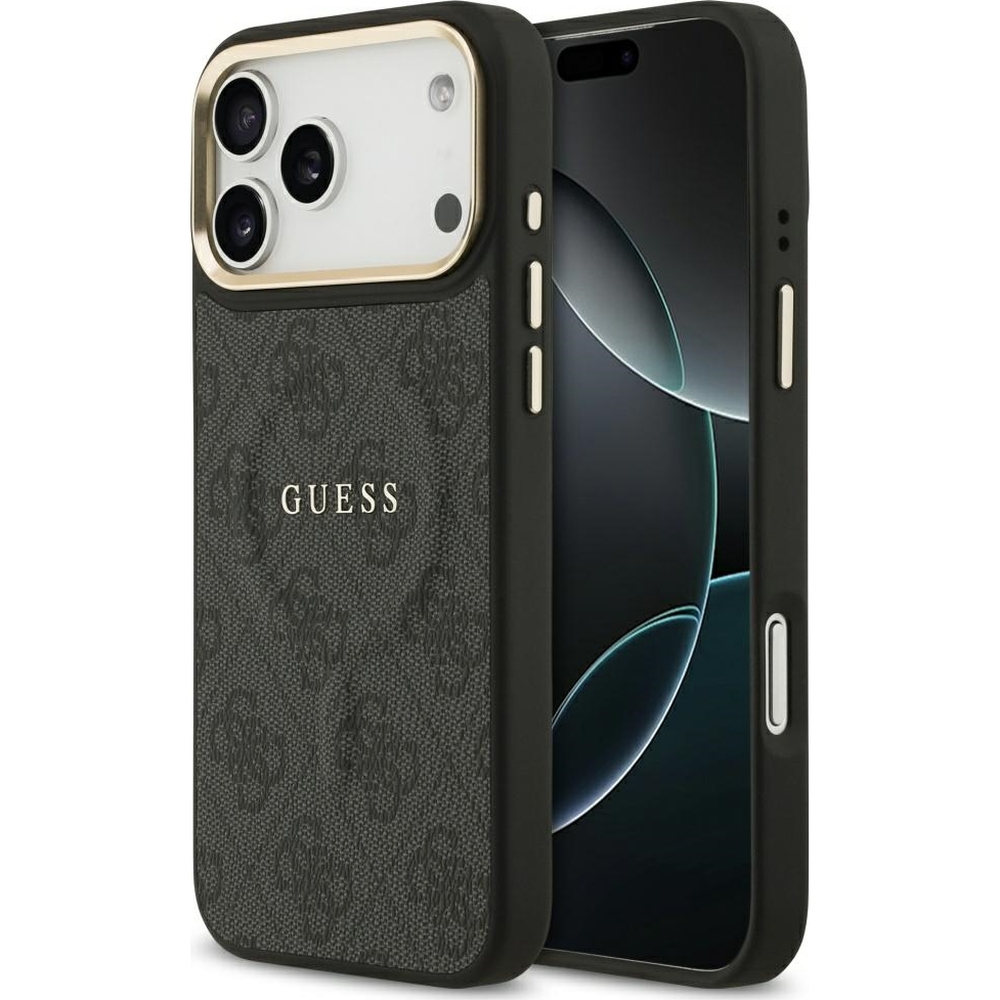 Etui Guess Hardcase 4G Classic MagSafe do iPhone 17 Pro Max, czarne.