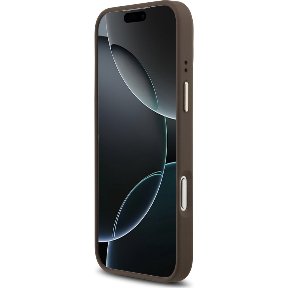 Etui Guess Hardcase 4G Classic MagSafe do iPhone 17 Pro Max, brązowe.