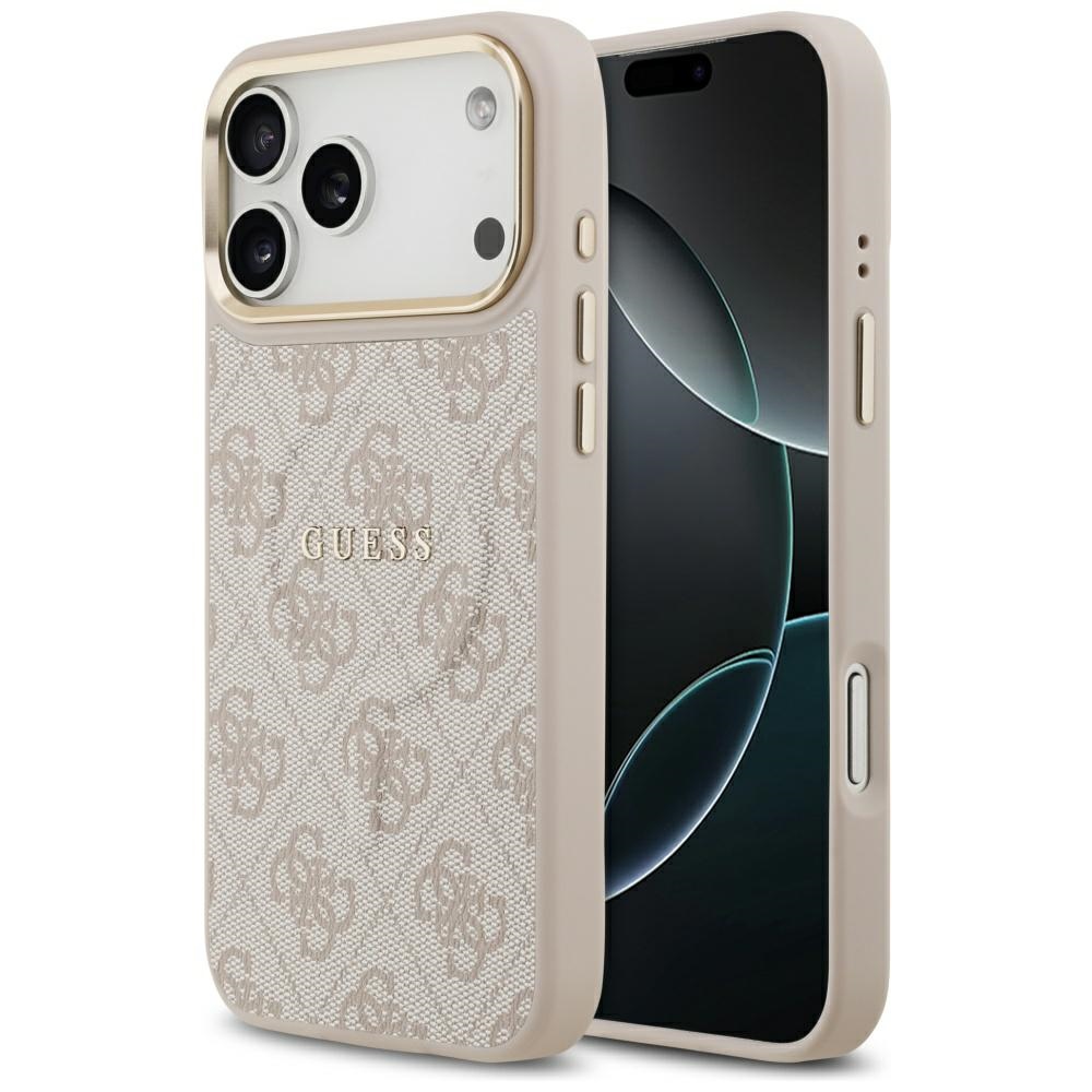 Etui Guess Hardcase 4G Classic MagSafe do iPhone 17 Pro Max, różowe.