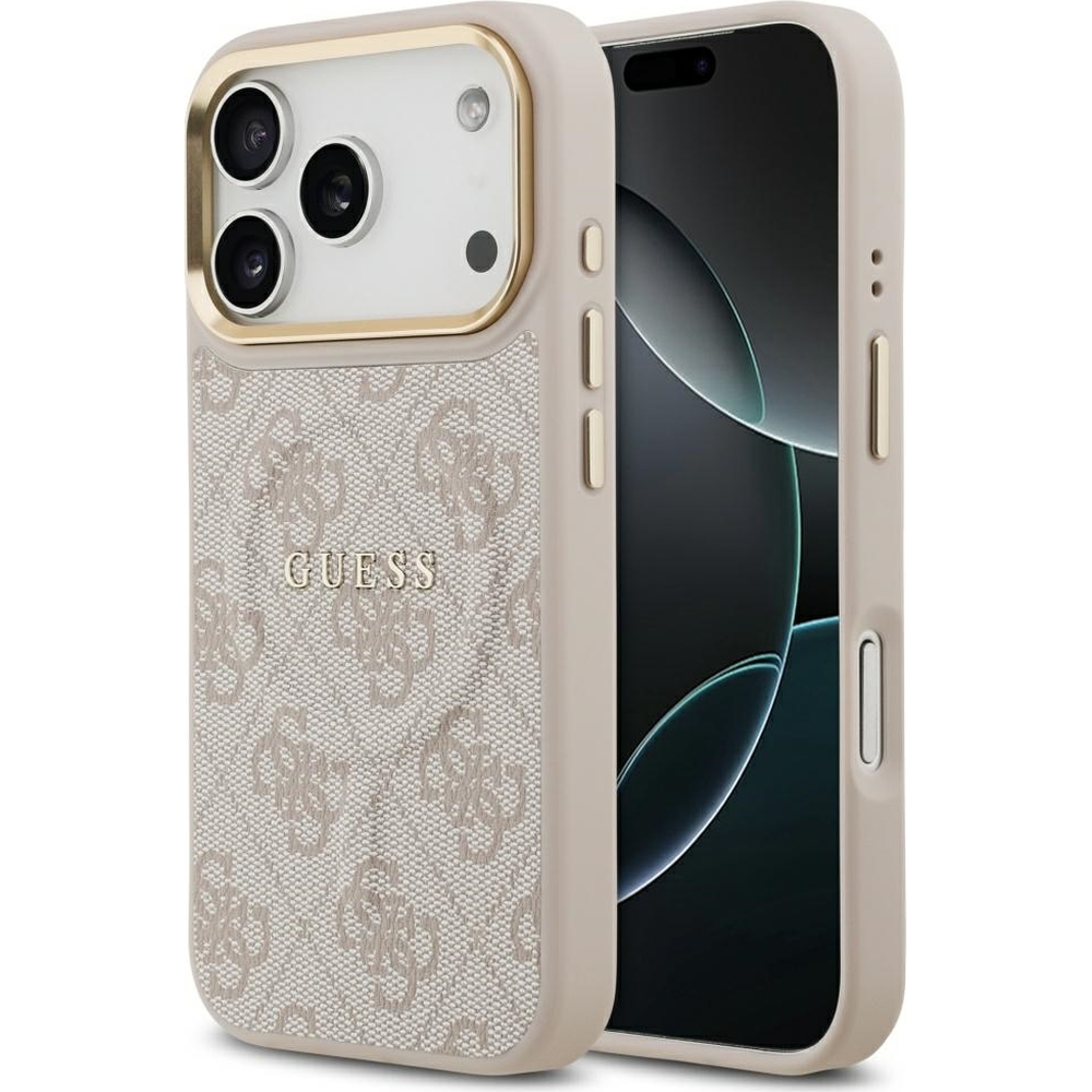 Etui Guess Hardcase 4G Classic MagSafe do iPhone 17 Pro, różowe.