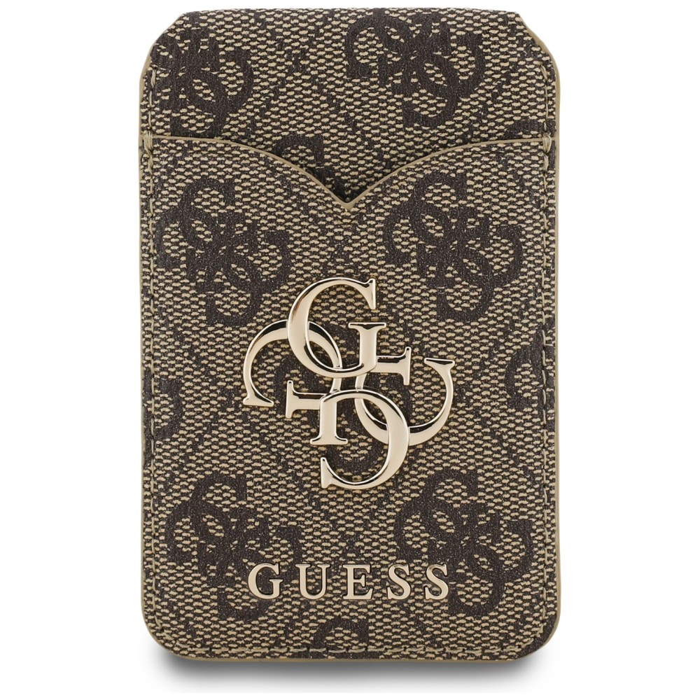 Guess Stand & Mirror MagSafe, szybkie płatności MagSafe praktyczny solidny design, brązowy