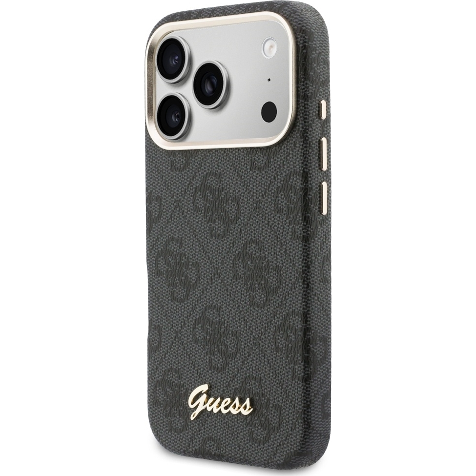 Etui Guess Hardcase 4G Script Logo do iPhone 17 Pro, czarne.