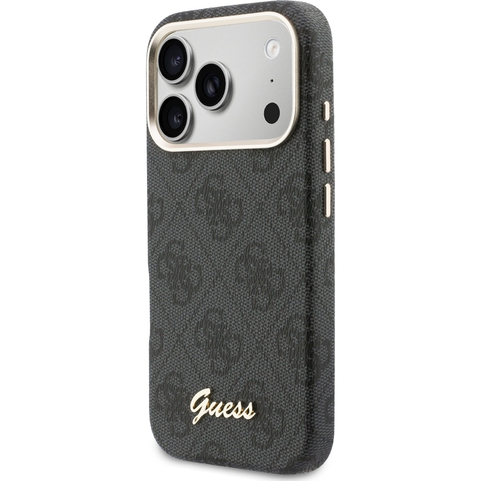 Etui Guess Hardcase 4G Script Logo do iPhone 17 Pro Max, czarne.
