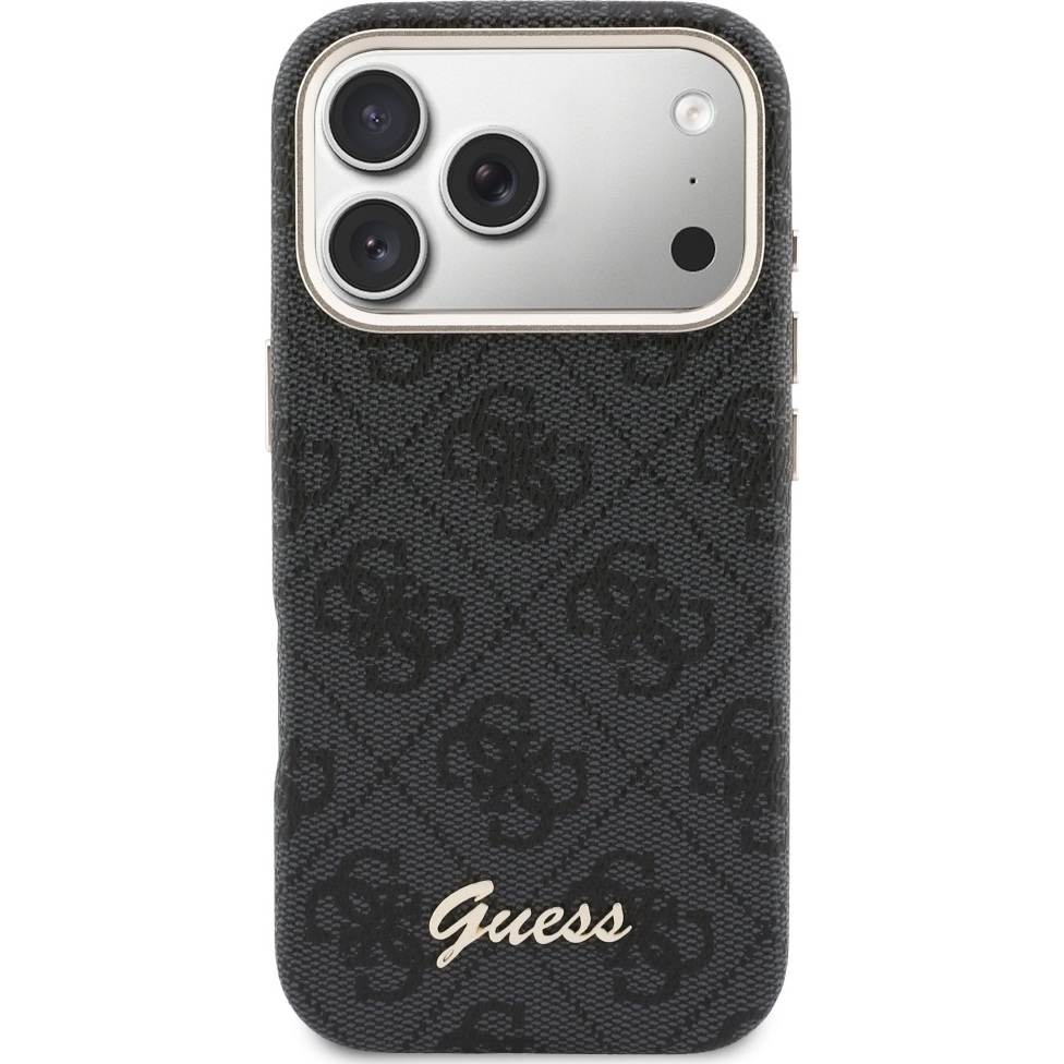 Etui Guess Hardcase 4G Script Logo do iPhone 17 Pro Max, czarne.