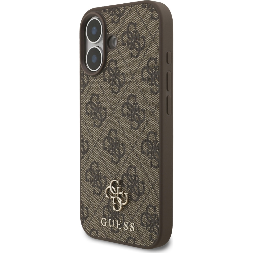 Etui Guess Hardcase 4G Small 4G and Classic do MagSafe do iPhone 17, brązowe