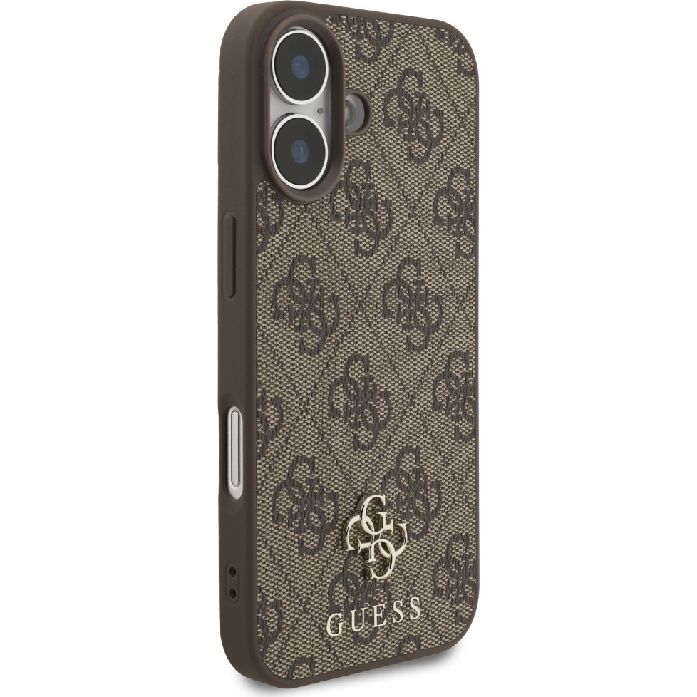 Etui Guess Hardcase 4G Small 4G and Classic do MagSafe do iPhone 17, brązowe