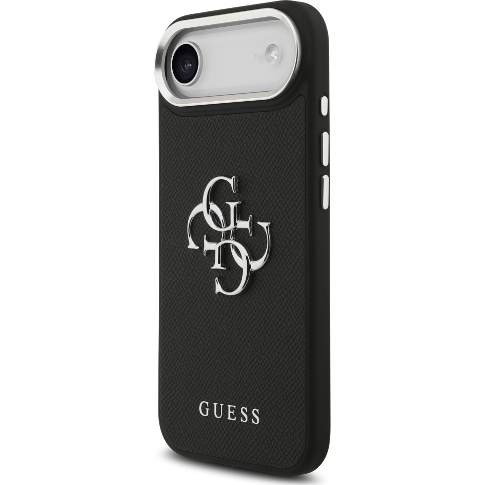 Etui Guess Grained Big 4G Small Classic Logo do iPhone 17 Air, czarne