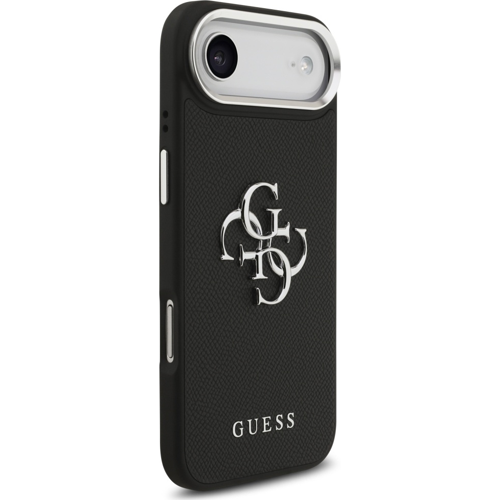 Etui Guess Grained Big 4G Small Classic Logo do iPhone 17 Air, czarne