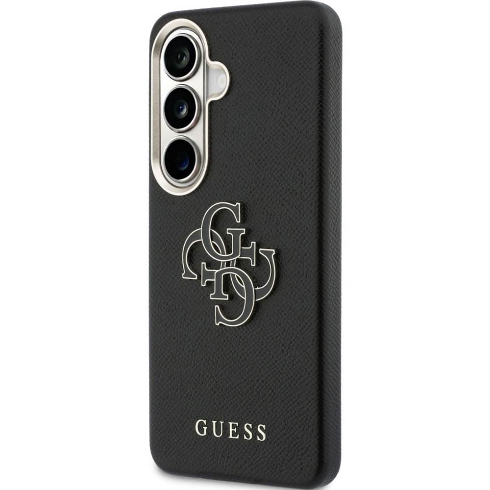 Etui Guess Saffiano Logo do Galaxy S26, czarne