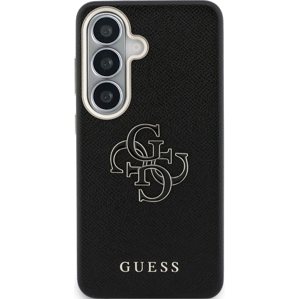 Etui Guess Saffiano Logo do Galaxy S26, czarne