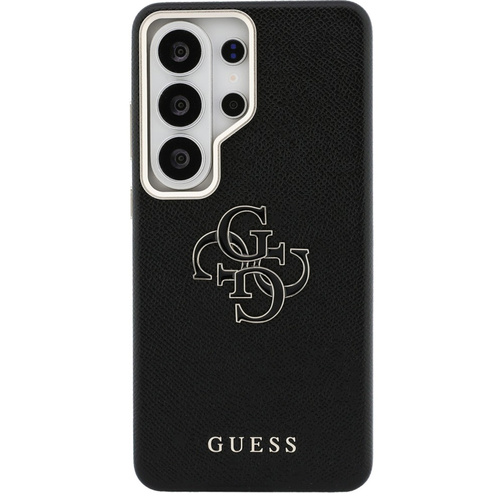 Etui Guess Saffiano Logo do Galaxy S26 Ultra, czarne