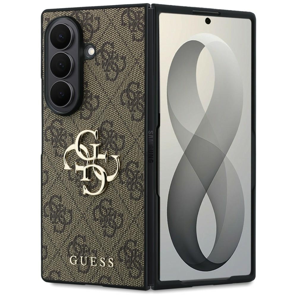 Guess Hardcase 4G Big Metal Logo stylowy pokrowiec ochronny etui na telefon premium design brązowe