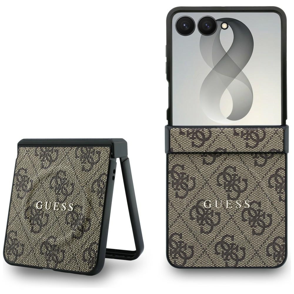 Guess Hardcase 4G Classic MagSafe stylowe modne etui ochronne na telefon oryginalny pokrowiec brązowe