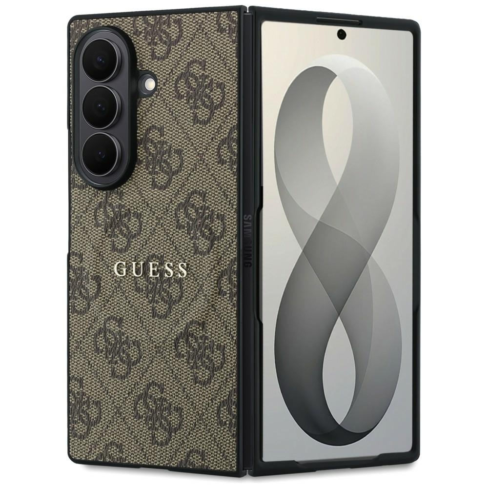 Guess Hardcase 4G Classic MagSafe stylowe modne etui ochronne na telefon oryginalny pokrowiec brązowe