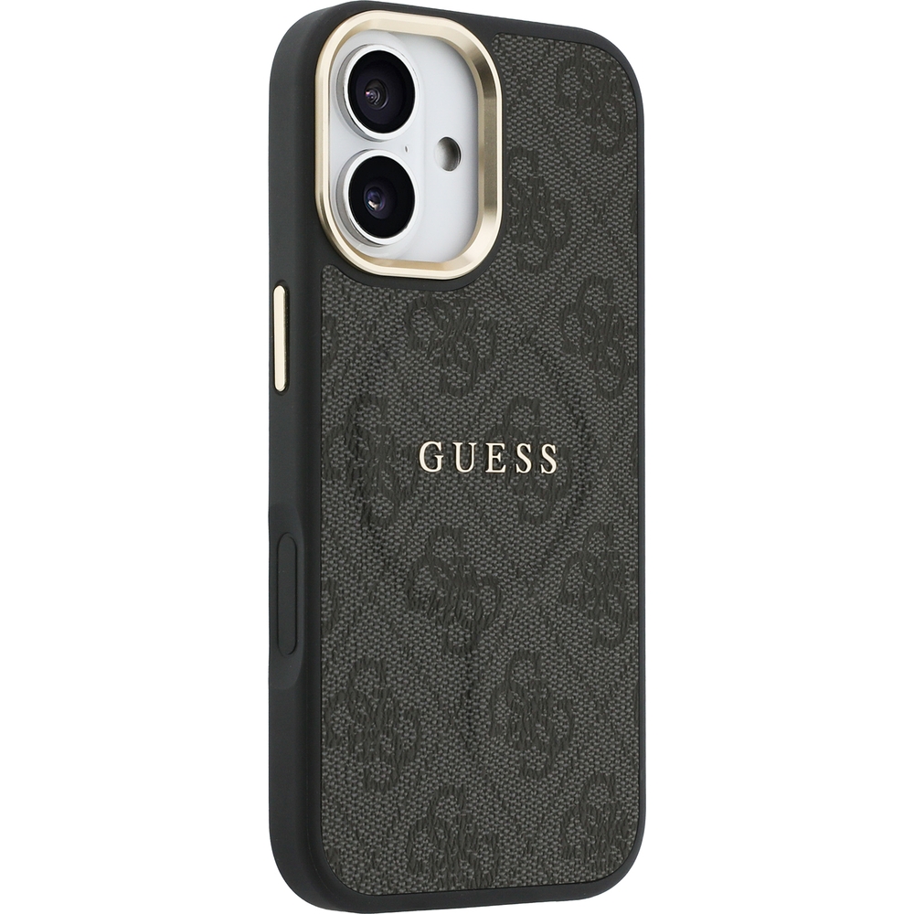 Etui Guess Hardcase 4G Classic MagSafe do iPhone 17, czarne.