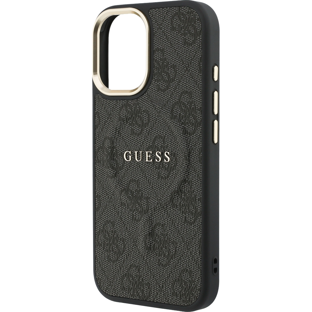 Etui Guess Hardcase 4G Classic MagSafe do iPhone 17, czarne.