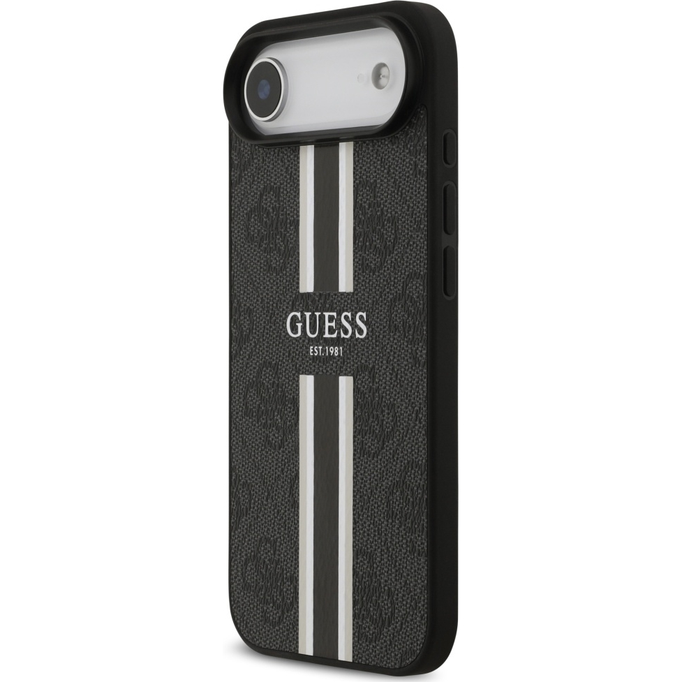 Etui Guess Hardcase 4G Printed Stripes do MagSafe do Apple iPhone Air, czarne