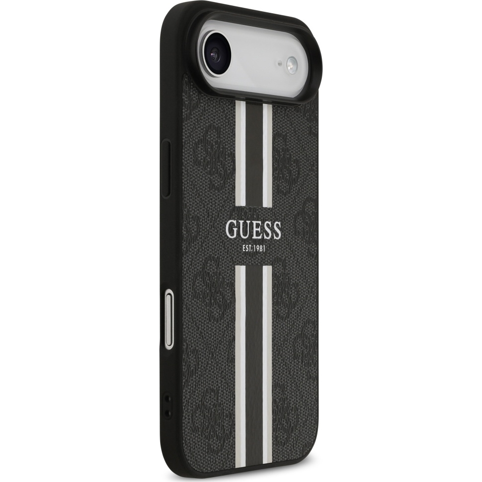Etui Guess Hardcase 4G Printed Stripes do MagSafe do Apple iPhone Air, czarne
