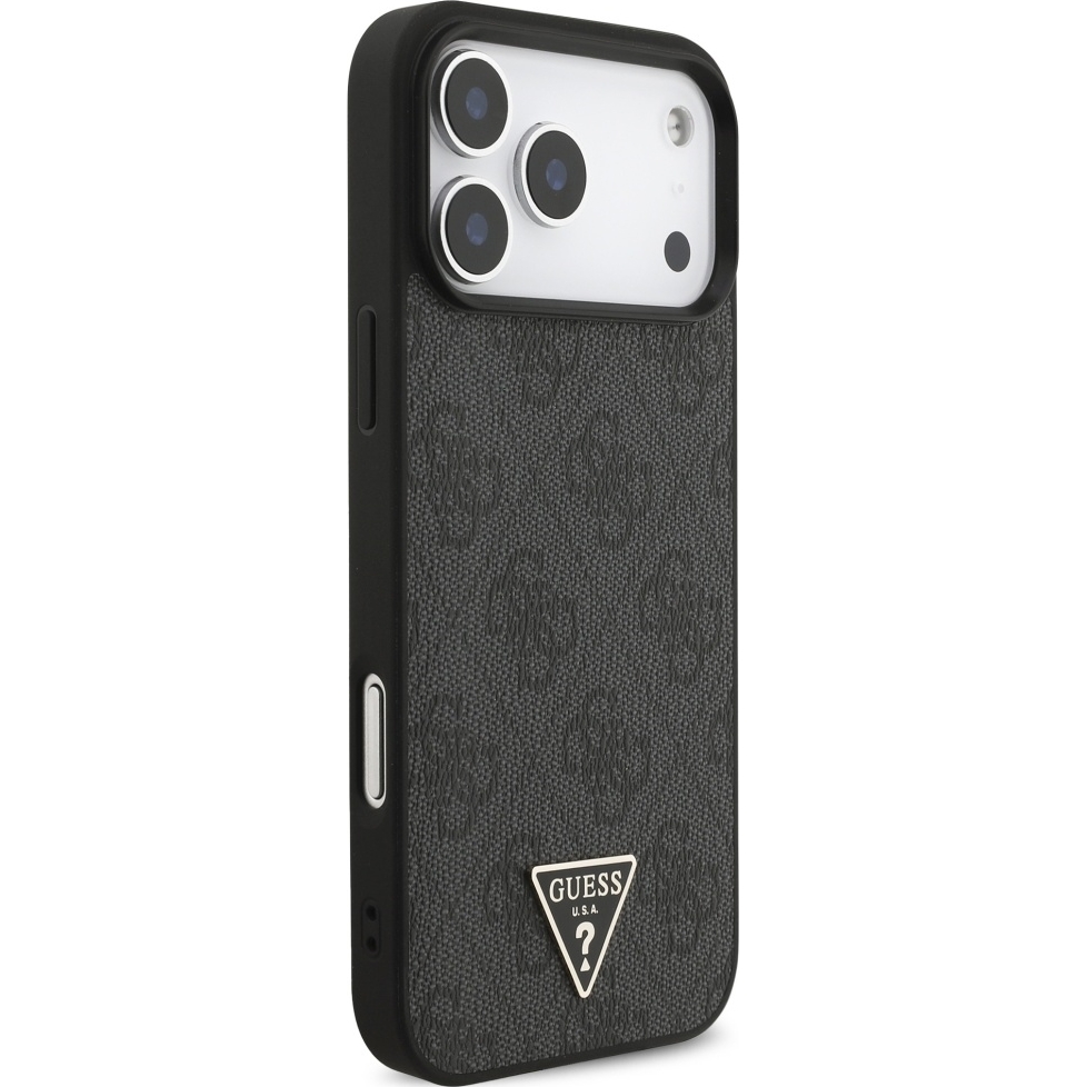 Guess 4G Strap Triangle Logo MagSafe, ładowanie MagSafe technologia wygoda komfort, czarne