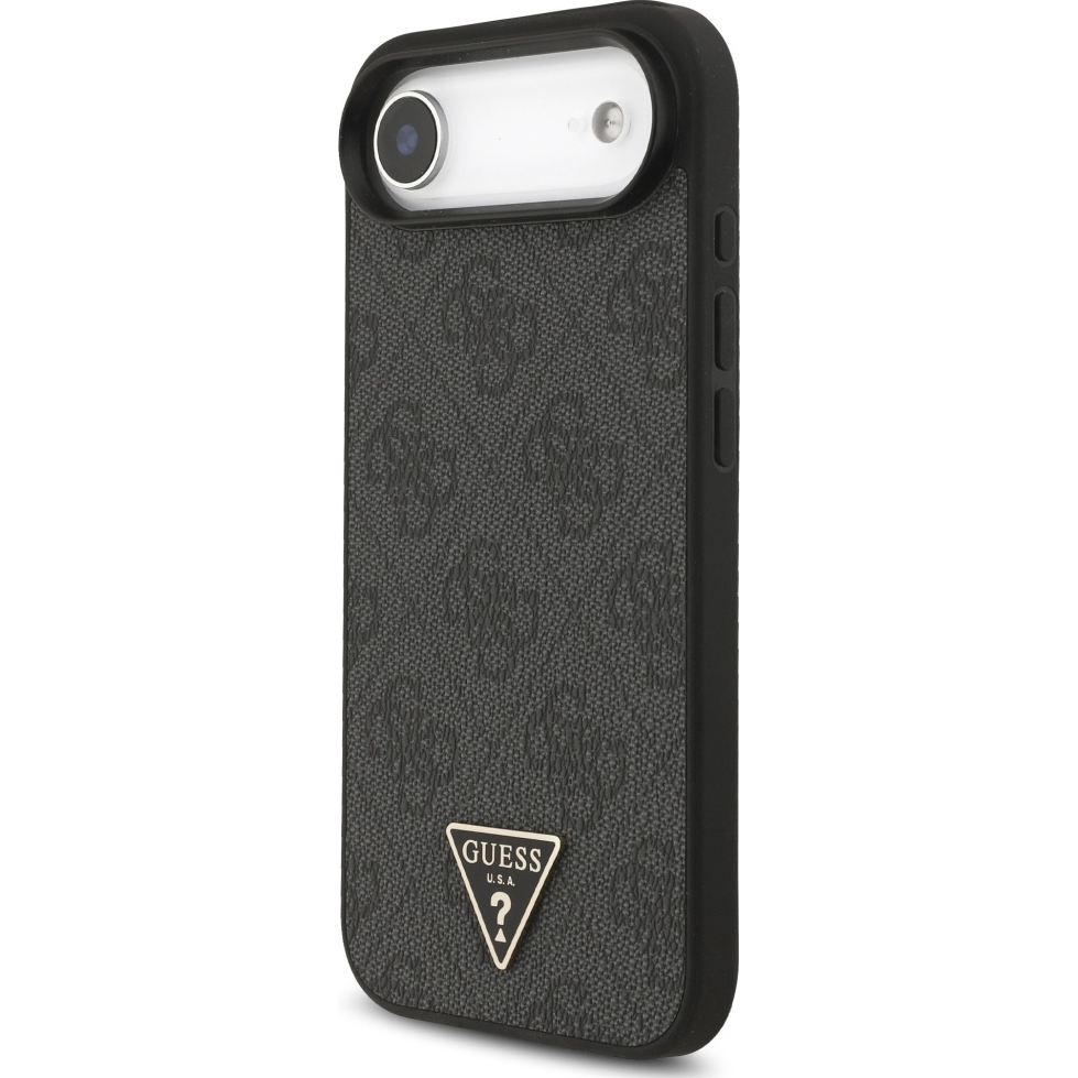 Guess 4G Strap Triangle Logo MagSafe, ochronny case na plecki, elegancki smukły, czarne