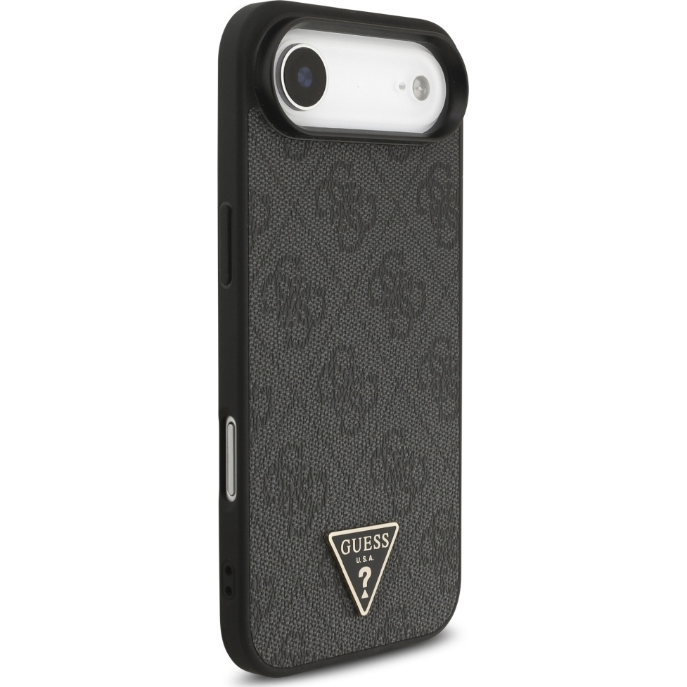Guess 4G Strap Triangle Logo MagSafe, materiały TPU PC odporność ochrona bezpieczeństwo, czarne