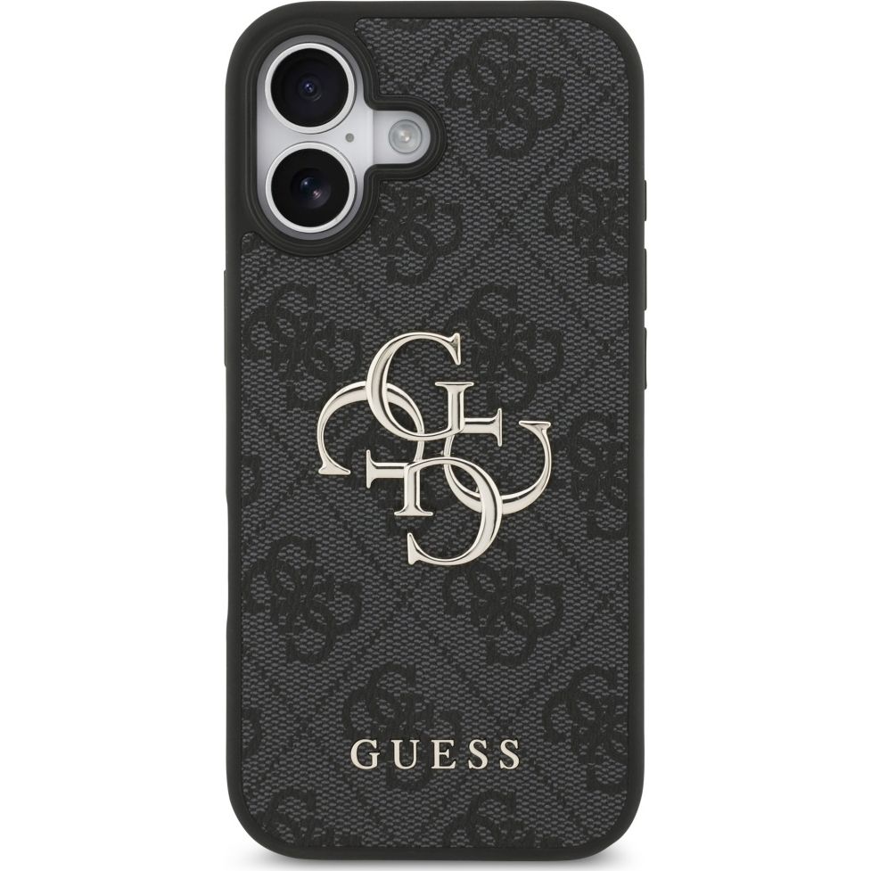 Etui Guess Hardcase 4G Big Metal Logo do iPhone 17, czarne.