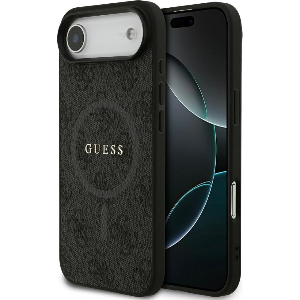 Etui Guess Hardcase 4G Ring Classic Logo MagSafe do Apple iPhone Air, czarne