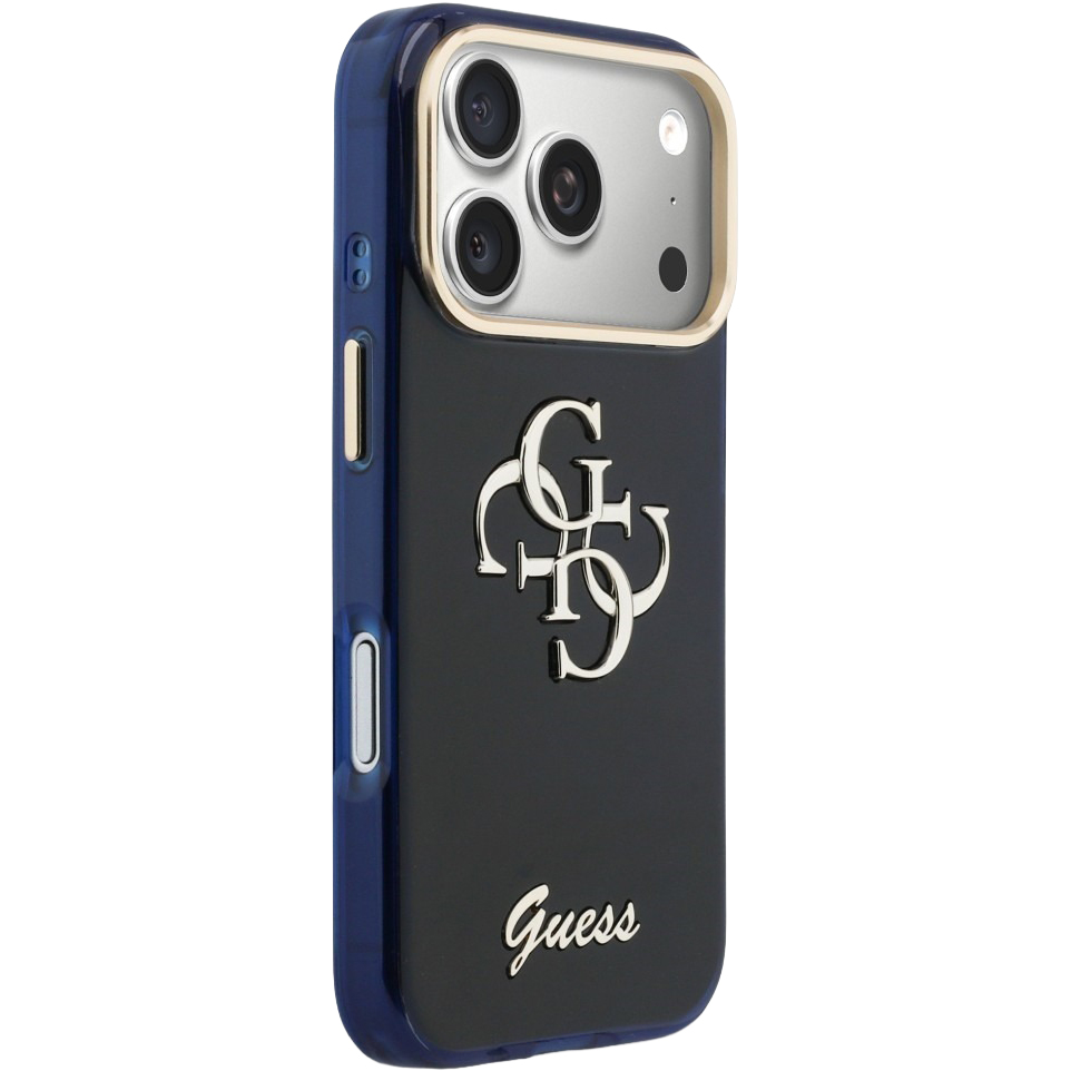 Guess IML Logo, trwała ochrona przed zarysowaniami, funkcjonalna, niebieskie Big Logo