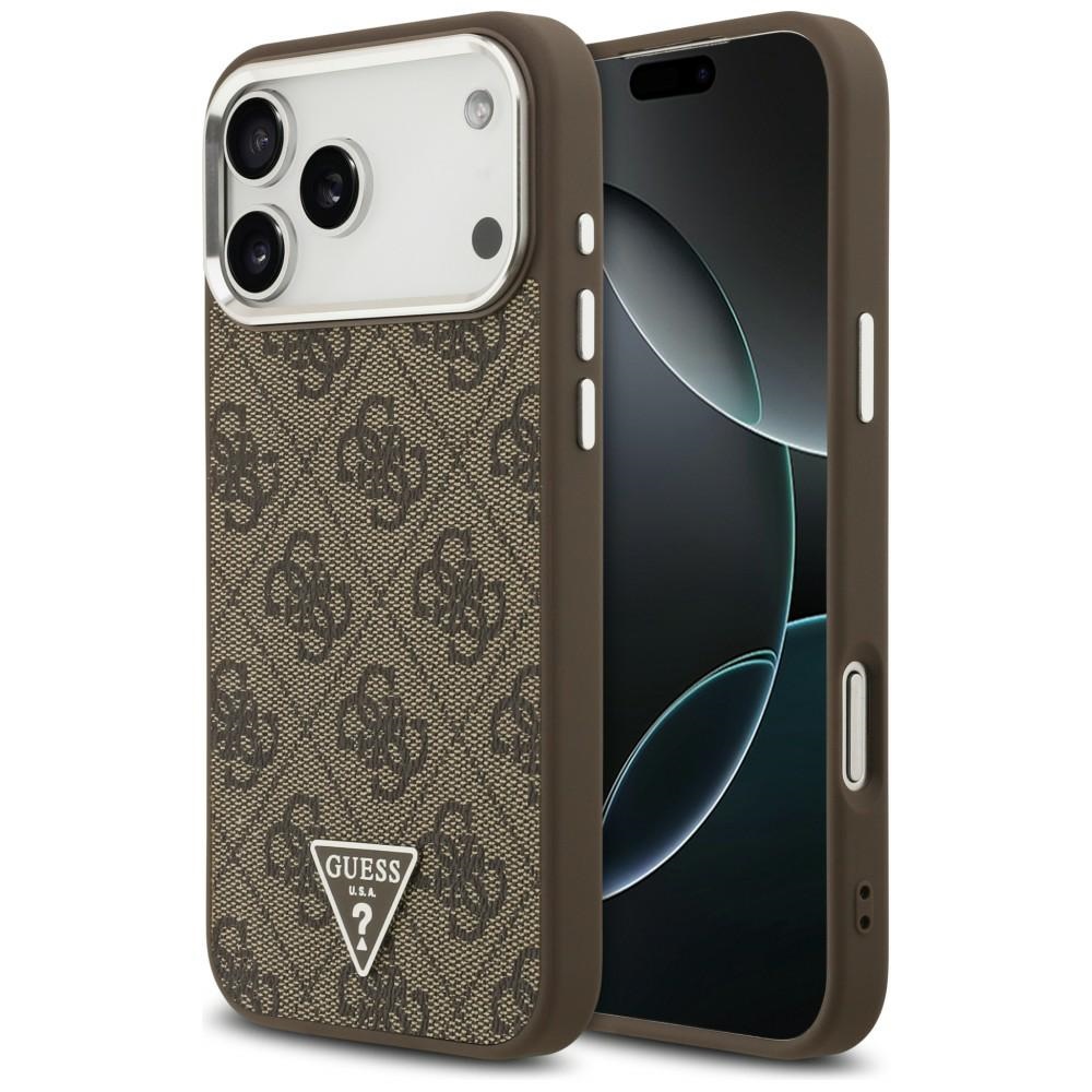 Guess 4G Triangle Logo stylowe modne etui ochronne na telefon oryginalny pokrowiec brązowe