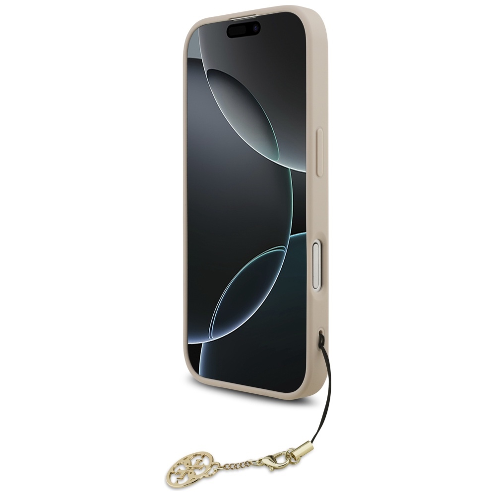 Etui Guess 4G Charms Collection do iPhone 17, różowe