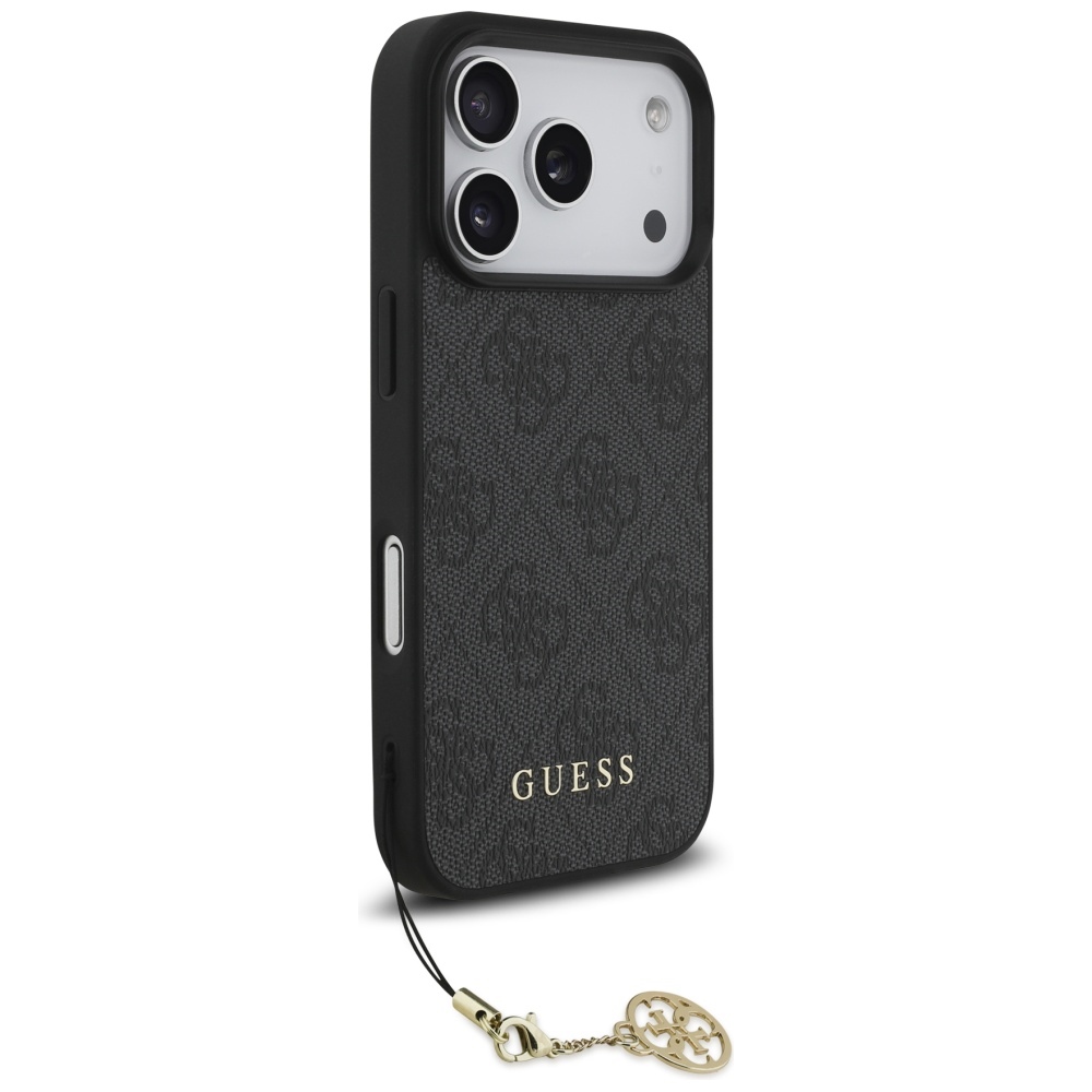 Etui Guess 4G Charms Collection do iPhone 17 Pro, czarne