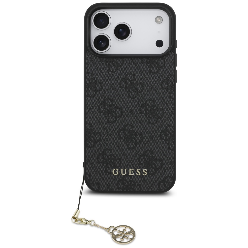 Etui Guess 4G Charms Collection do iPhone 17 Pro Max, czarne