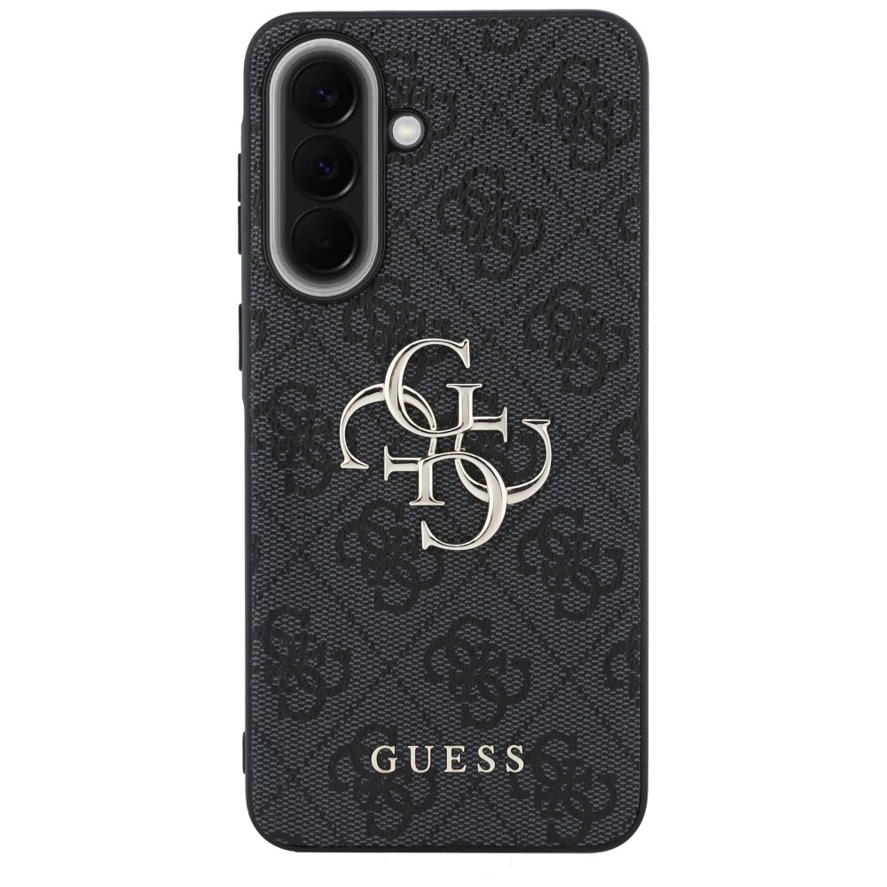 Guess Hardcase Leather, TPU krawędzie elastyczne trwałe bezpieczne praktyczne funkcjonalność, czarne