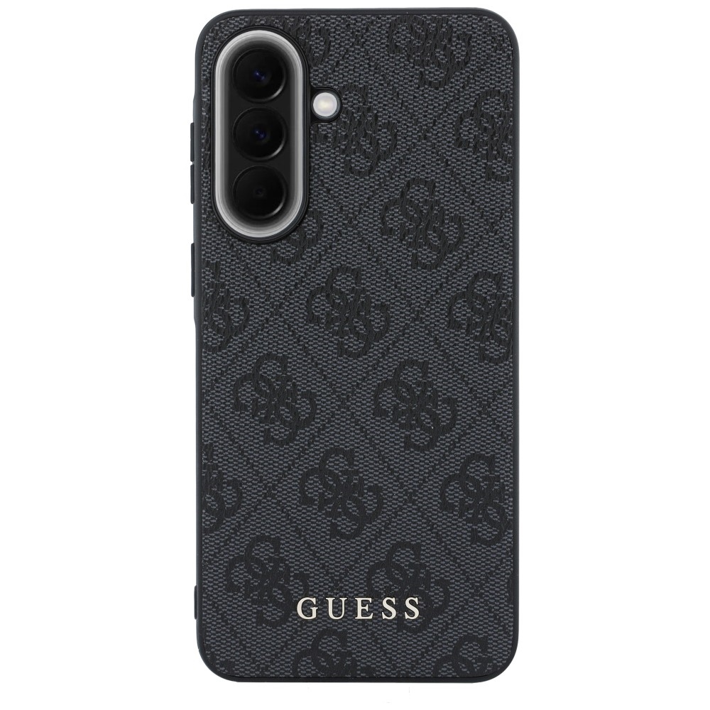 Guess Hardcase Leather, TPU krawędzie elastyczne trwałe bezpieczne praktyczne funkcjonalność, czarne
