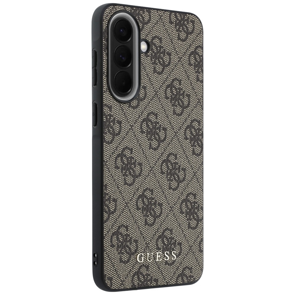 Guess Hardcase Leather, eko skóra miękkość dotyk elegancja styl komfort chwytu, brązowe