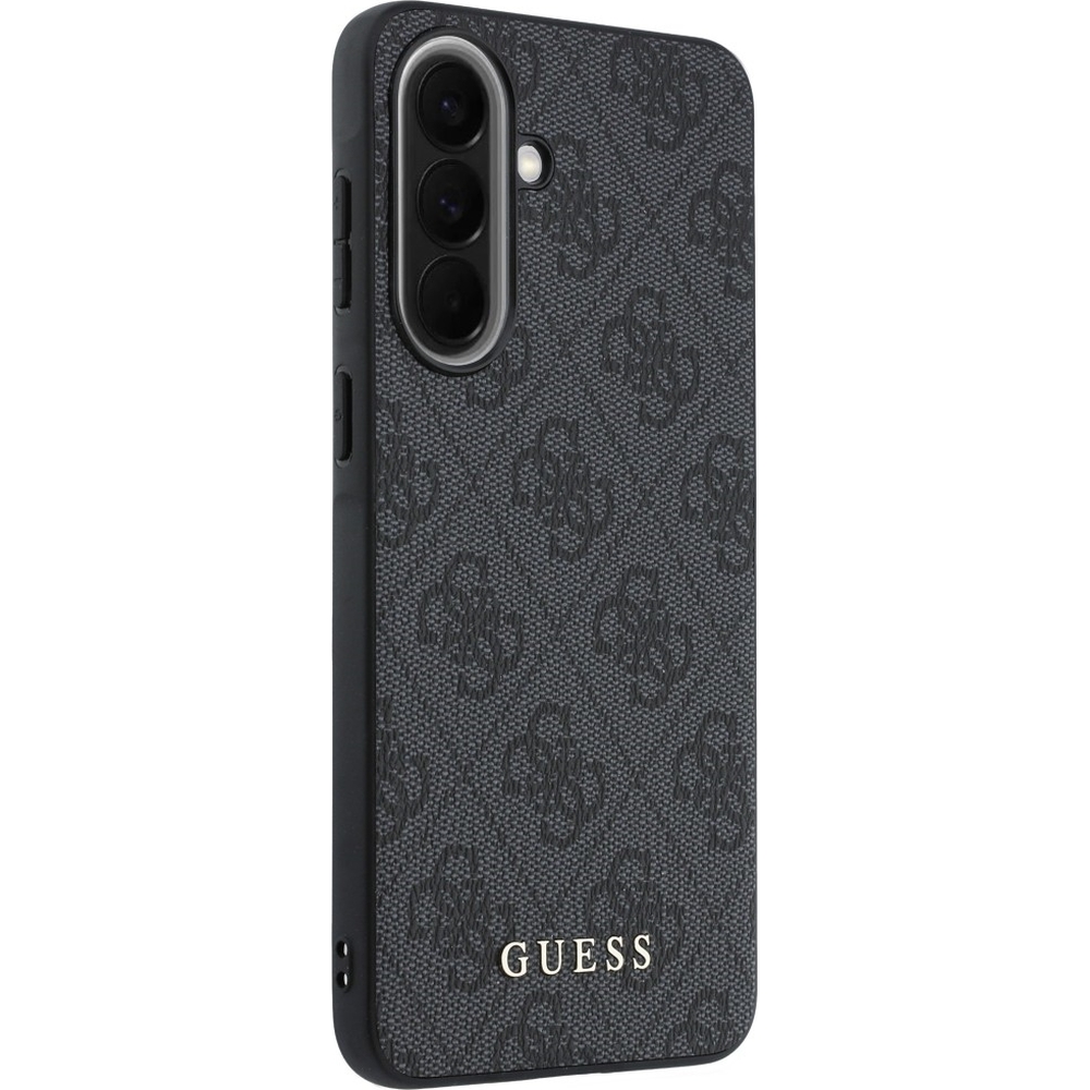 Etui Guess 4G Charms Collection do Galaxy A37 5G, czarne ze złotą zawieszką