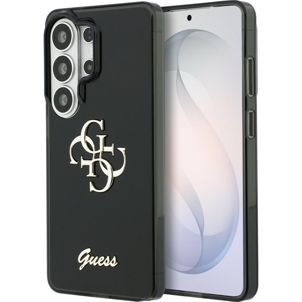 Guess IML Logo, etui ochronne z unikalnym wzorem, designerskie, czarne Big Logo Guess