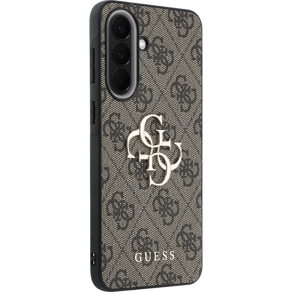 Guess Hardcase Leather, eko skóra miękkość dotyk elegancja styl komfort chwytu, brązowe