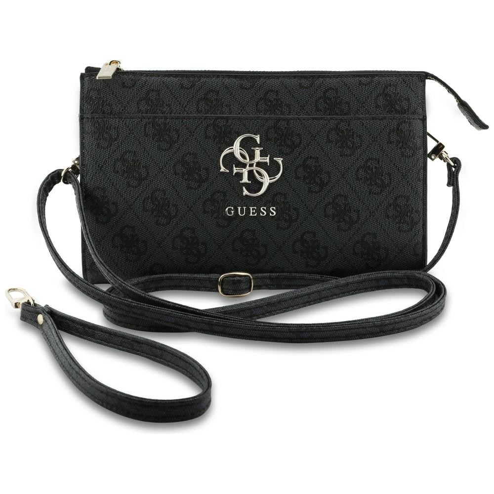 Guess Phone Pouch, designerska ochronna saszetka stylowa funkcjonalna modna praktyczna, czarny