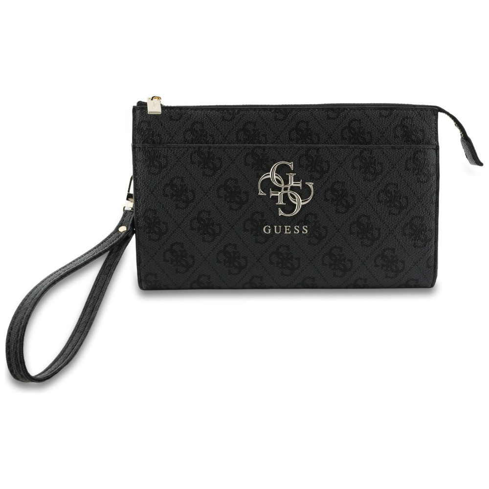 Guess Phone Pouch, eleganckie zabezpieczenie na suwak solidne praktyczne poręczne bezpieczne, czarny