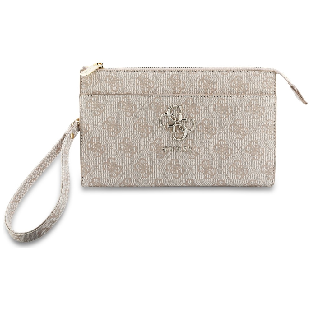 Guess Phone Pouch, eleganckie zabezpieczenie na suwak solidne praktyczne poręczne bezpieczne, różowy