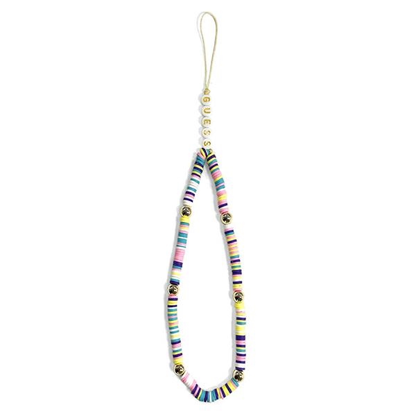 Stylowa zawieszka Guess Gustpearu Phone Strap, elegancki dodatek Heishi Beads, wielokolorwa